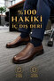 Genuine Leather Men's Classic Casual Shoes – Comfortable Office/Dad Shoes with Orthopedic Soles Brown