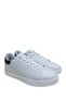 Milan White Leather Look Mesh Lining Men's Sneaker - 9001