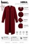 Women's Burgundy Casual Soft Textured Knitwear Cardigan - 3