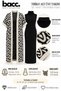 Women's Ecru High-Neck Knitwear Dress and Long Patterned Cardigan Top and Bottom Set - 3