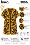 Women's Mustard Half Sleeve Patterned Knitwear Cardigan - 3