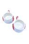 Handcrafted, Double-Sided Embossed Pattern 2-Piece Cup-Mug Set, 5 Different Models - 5