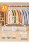 24 Pieces Lily White Plastic Children's Clothes Hangers Baby Clothes Hangers