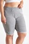 Pack of 10 Gray Plus Size Cotton Women's Long Underpants with Elastic Legs - Mom's Underpants - Custom Made Sleep Band with Gift - 3