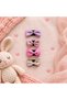Set of 4 Hairless Baby Hair Clips Mini Bow Hair Clips - 2