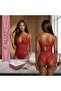 Kırmızı dantelli bodysuit - 2