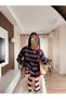 Multicolored Striped Crew Neck Slim Knit Sweater - 7063 - 3