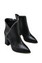 Women's Black Pointed Toe 9 cm Heeled Boots - 3