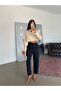 Classic Straight Cut Trousers - Navy Blue - 3