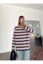 Striped Suprem Basic Sweat - Navy Blue - 3