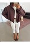 Checkered Bomber Jacket - Brown - 5