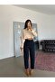 Classic Straight Cut Trousers - Navy Blue