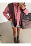 Striped Shirt with Shoulder Accessories - Red - 2