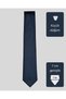 Navy Blue Striped Slim Men's Tie - 7 cm Wide - 4