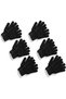 Black Knit Touchscreen Gloves Warm Soft Full Finger