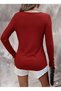 Women's Long Sleeve V-Neck Camisole Blouse - 3