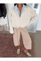 Checkered Bomber Jacket - White - 5