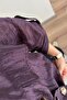 Purple Gold Buttoned Three-Quarter Sleeve Thin Jacket Per5132 - 7