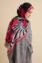 Gelincik Red Cotton Floss Shawl 72X212 - 5