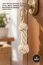 5pcs brass rope keychain - rope model key holder, brass metal design, rope keychain accessory