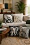 Gray Elephant Patterned 4-Piece Throw Pillow Cover Set - 2