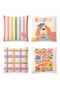 Bonjour Dog Patterned 4-Piece Throw Pillow Cover Set - 3