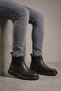 Orthopedic Stitched Cold-Proof Vegan Leather Laceless Elastic Daily Boots - 8