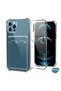 Card Slot Shock Case Transparent Compatible with Poco M8 - 4