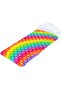 Foldable Rainbow Patterned Inflatable Sea Mat - Swimming Mat - Inflatable Sea Bed - Inflatable Water Bed with Cushion - Pool Bed - Inflatable Mattress - Inflatable Resting Mat - Inflatable Water Mat 216X80 Cm. - 3