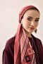 Papatya Noor Peach Cotton Floş Shawl 70X210