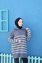 Zippered Striped Knitwear Tunic - 4