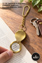 4pcs brass magnifying glass keychain - 12cm portable handheld magnifier, key ring accessory, keychain magnifier 3808c