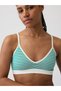 Kadın Yeşil Seamless Fitilli Triangle Bralet - 5