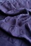 Checkerboard Pattern Navy Blue Naia Cotton Shawl 70X200 - 4
