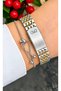 New Model Gift Gold Silver Color Steel Cord Women's Wristwatch- Bracelet Gift - 5