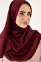 Güneş Doğarken Ferah Tencel Burgundy Shawl 70X200 - 3