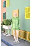 Zippered Striped Knitwear Tunic