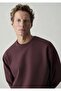 M0S10634 Basic Men's Sweatshirt Bordo - 4