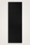Checkerboard Pattern Black Naia Cotton Shawl 70X200 - 2