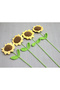 2 Pieces of Hand Knitted Sunflower – Handmade Knitted Ornament, Decorative Flower Accessory, Knitted Sunflower, Handcrafted Flower - 2