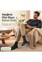 Bamboo Socks Without Elastic Seamless Toe Black Long Socks for Sensitive Feet - 7