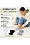 Women's Bamboo Booties Socks 6-Pack |   Breathable Moisture-Wicking Soft, Black White Gray - 5