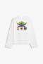 Eazy Unisex Oversize Long Sleeve T-Shirt 100% Cotton Ecru Texas Dept. — El Paso Printed Boxy Fit T-Shirt - 3