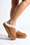 Women's Suede Fur-Lined, Soft Sole, Winter House Slippers - Plush Daily Comfortable Slippers - 4
