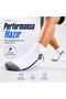 Men's 6-Piece Sports Booties Socks 39-44 Cotton Towel Supported Ankle Length White Gray - 6