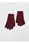 Alita City with a Difference, Lcw Accessories Claret Red Knitwear Plain Women's Gloves