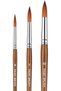 مجموعة فرش رسم مكونة من 3 قطع ذات أطراف مدببة للرسم الفني الإبداعي