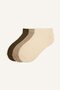 Men's 3-Piece Ribbed Bootie Socks I6816Axns