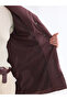 Two Mt Shop Quality Lcw Grace Burgundy Jacket Collar Women's Puffer Coat - 3