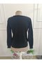 Women's Long Sleeve V-Neck Knitwear Blouse - 6